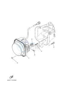 YFM700FWAD YFM70GPHH GRIZZLY 700 EPS (B1A3) drawing HEADLIGHT