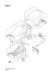 GSF-1250 BANDIT EU drawing SEAT