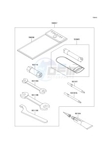 KVF 650 B [PRAIRIE 650 4X4 ADVANTAGE CLASSIC] (B1) [PRAIRIE 650 4X4 ADVANTAGE CLASSIC] drawing OWNERS TOOLS