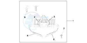 ST1300AC Pan Europoean -ST1300 CH drawing MIRROR DEFLECTOR