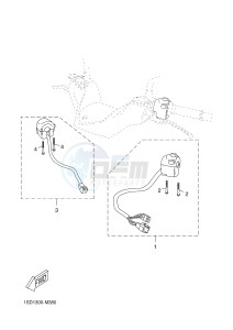 YP400RA X-MAX 400 ABS X-MAX (1SD8 1SD8 1SD8) drawing HANDLE SWITCH & LEVER