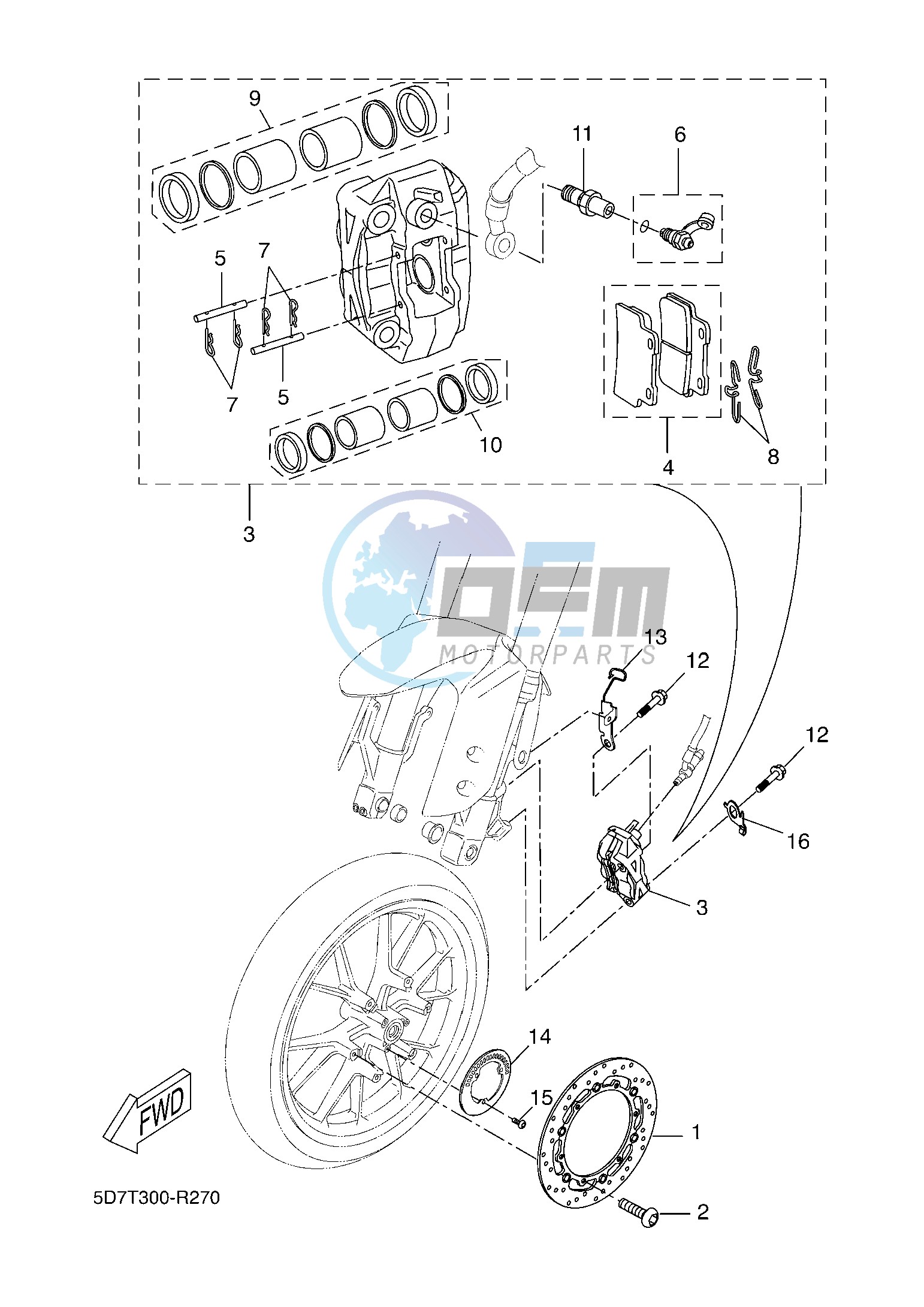 FRONT BRAKE CALIPER