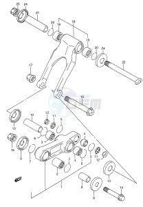 RM250 (E28) drawing CUSHION LEVER