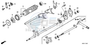 TRX420TM1H Europe Direct - (ED) drawing GEARSHIFT FORK (TRX420FE1/FM1/FM2/TE1/TM1)