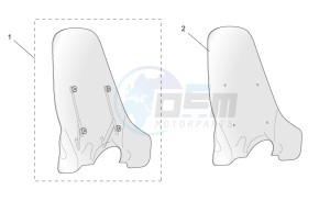 Scarabeo 50 4t 2v e2 drawing Acc. - Windshields