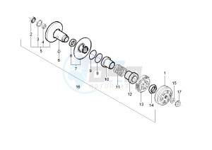 LX 2T 50 drawing Driven pulley