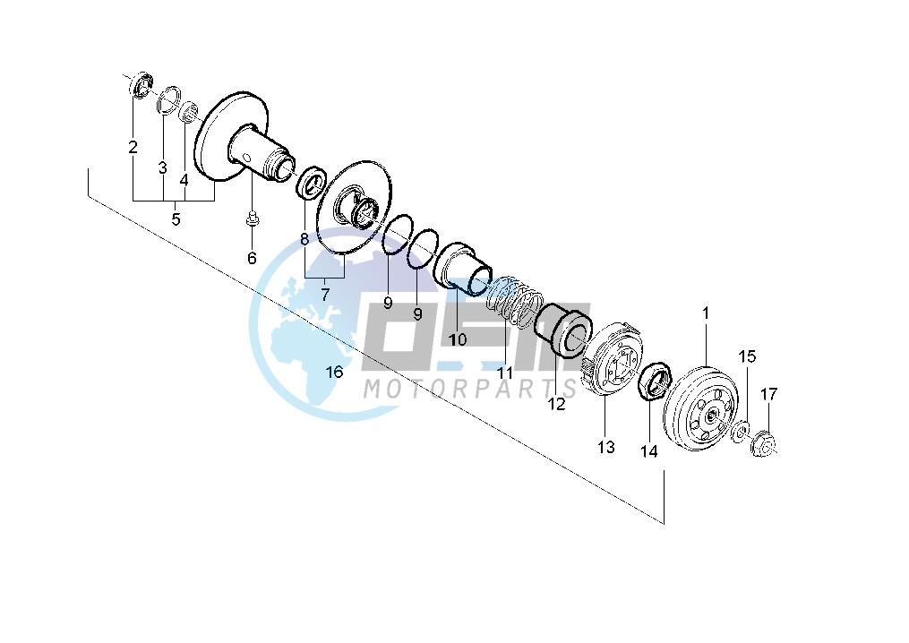 Driven pulley