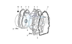 Breva IE 750 drawing Timing system cover