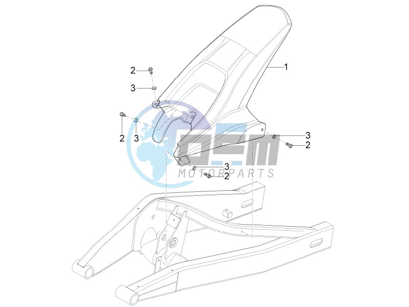 Rear mudguard