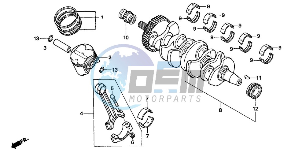 CRANKSHAFT/PISTON (CBF600S6/SA6/N6/NA6)