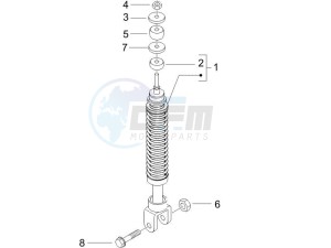 Runner 50 Pure Jet Race drawing Rear suspension - Shock absorbers