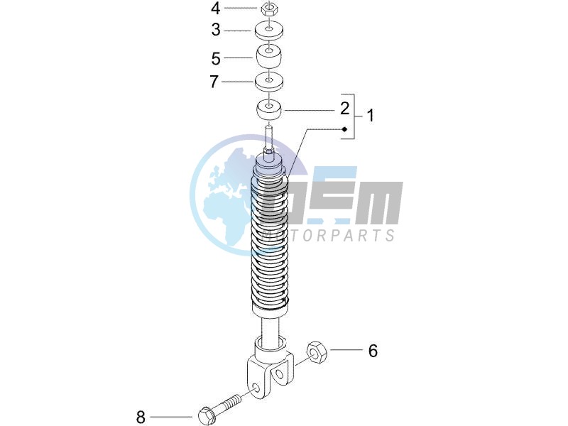 Rear suspension - Shock absorbers