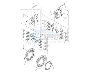 YZF R1 1000 drawing FRONT BRAKE CALIPER