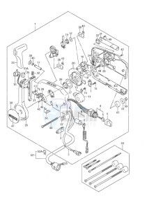 DF 9.9 drawing Remote Control w/Power Tilt