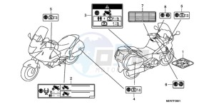 NT700VAA France - (F / ABS) drawing CAUTION LABEL (NT700VA/NT700VAA)