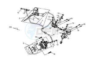 QUAD LANDER 300S drawing REAR BRAKE CALIPER / BRAKE MOUNT