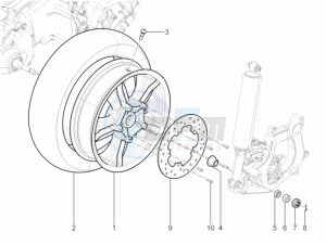 MP3 125 yourban erl drawing Rear Wheel