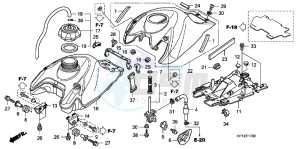 TRX450ERC drawing FUEL TANK