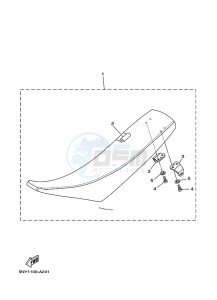 YZ125X (B1B5) drawing SEAT