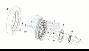 CRUISYM 125 (LV12W3-EU) (M2) drawing FR. WHEEL