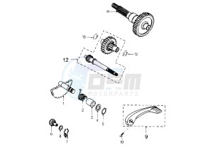 X–FIGHT - 50 cc drawing GEAR GROUP