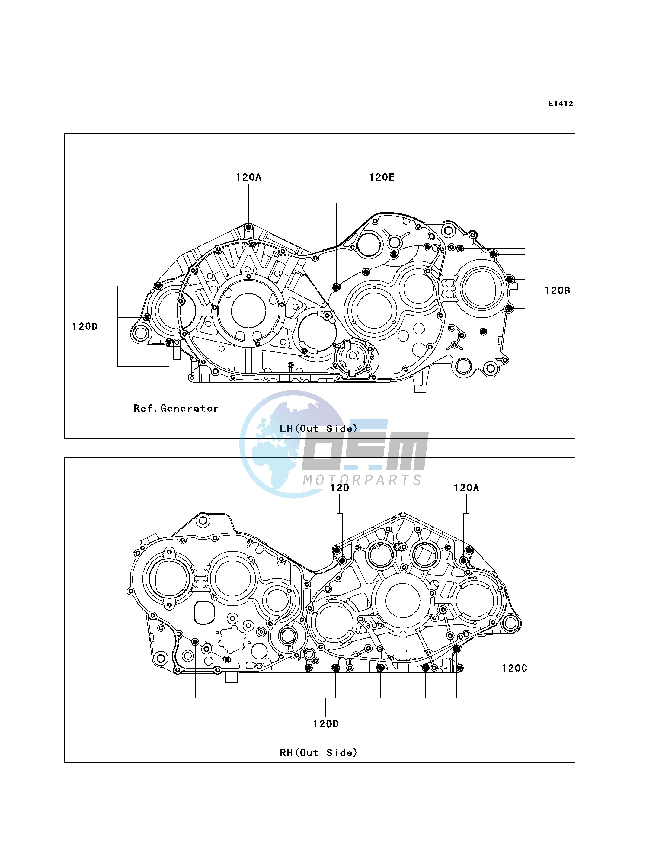 CRANKCASE BOLT PATTERN