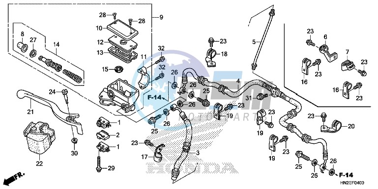 FRONT BRAKE MASTER CYLINDER