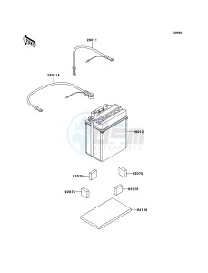 KVF360_4X4 KVF360-A3 EU GB drawing Optional Parts(Battery)