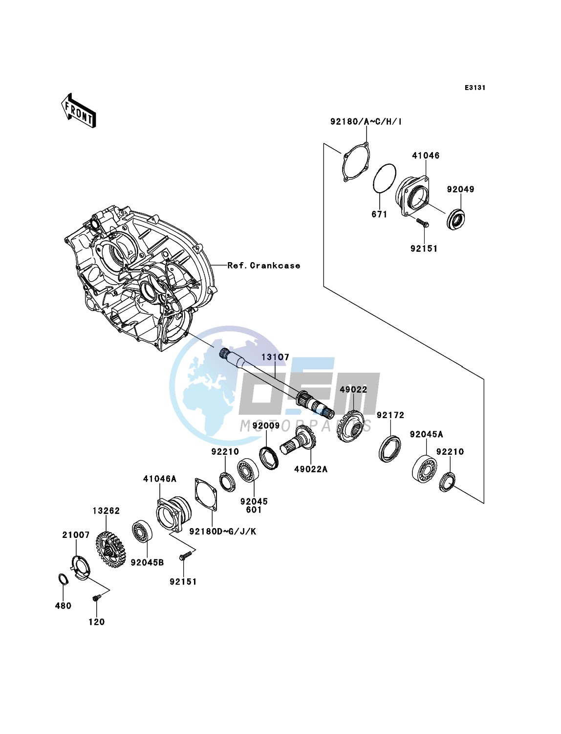 Front Bevel Gear