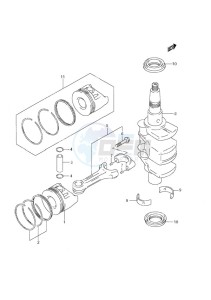 DF 9.9 drawing Crankshaft