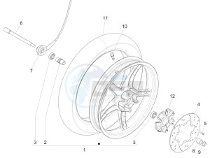 Liberty 200 Leader RST drawing Front wheel