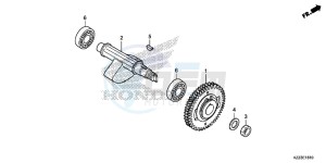 CRF250MF CRF250M UK - (E) drawing BALANCER SHAFT