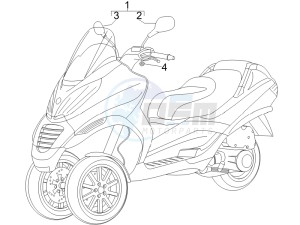 MP3 250 (USA) USA drawing Mirrors