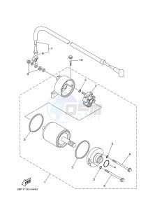 YFM700FWAD YFM700PHE GRIZZLY 700 EPS HUNTER (2BGA) drawing STARTING MOTOR