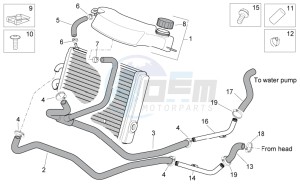 Sport City Cube 125-200 carb e3 drawing Cooling system