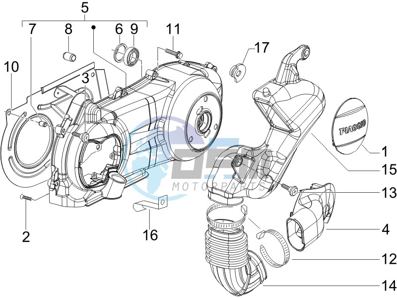 Crankcase cover - Crankcase cooling