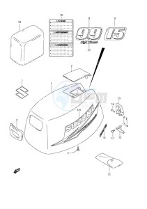 DF 9.9 drawing Engine Cover