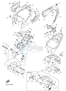 FZ8-SA 800 FZ8-S ABS (1BDA 1BDB) drawing FENDER