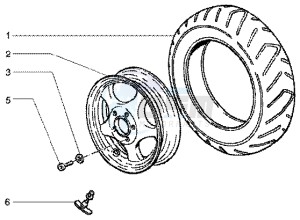 ET4 125 Leader drawing Front wheel