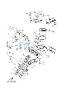 MTM690 XSR700 (B347 B347 B347 B347) drawing INTAKE