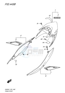 SV650 ABS EU drawing FRAME COVER (YSF,YVZ,YWW)