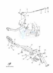 TT-R50E (BEG7) drawing STAND & FOOTREST