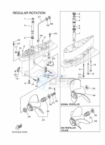 F225FETX drawing PROPELLER-HOUSING-AND-TRANSMISSION-2