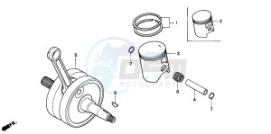 CR250R drawing CRANKSHAFT/PISTON