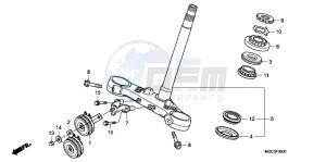 CB1100AD CB1100 ABS UK - (E) drawing STEERING STEM