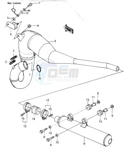 KDX 420 B [KDX420] (B1) [KDX420] drawing MUFFLER