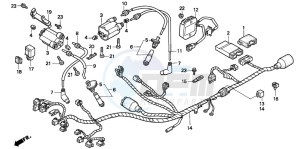 XL600V TRANSALP drawing WIRE HARNESS (E/F/G/IT/SP/2G/2IT)