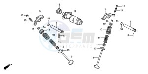 TRX300FW FOURTRAX 300 4X4 drawing CAMSHAFT/VALVE