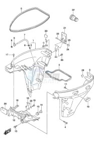 DF 9.9A drawing Side Cover - w/Remote Control