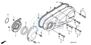 FES1259 Europe Direct - (ED) drawing LEFT CRANKCASE COVER